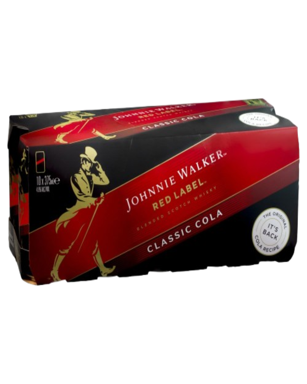 Johnnie Walker Red Label & Cola 4.6% 10 Pack 375ml