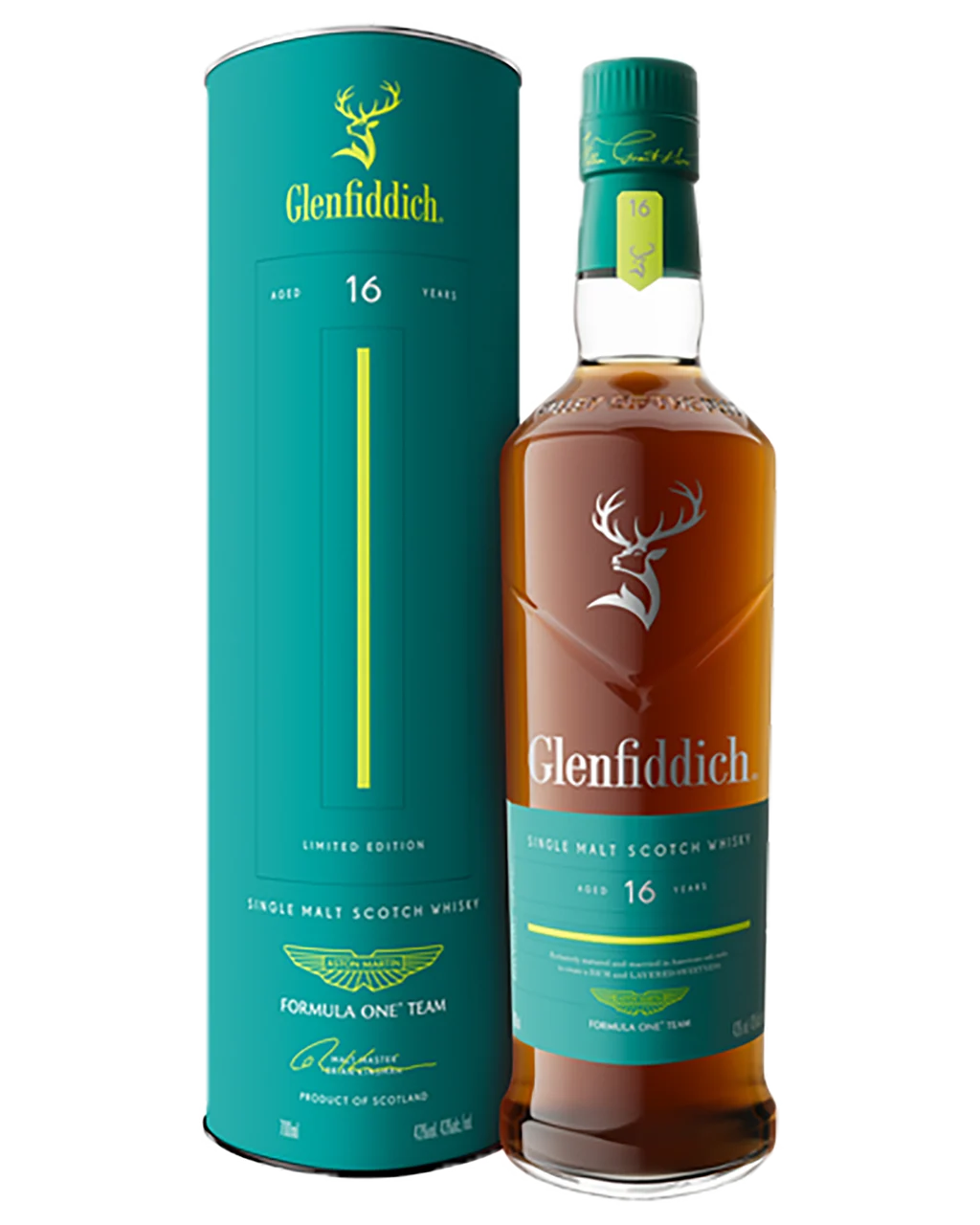Glenfiddich 16 Year Old Aston Martin Formula 1 Edition Single Malt Scotch Whisky 43% 700ml