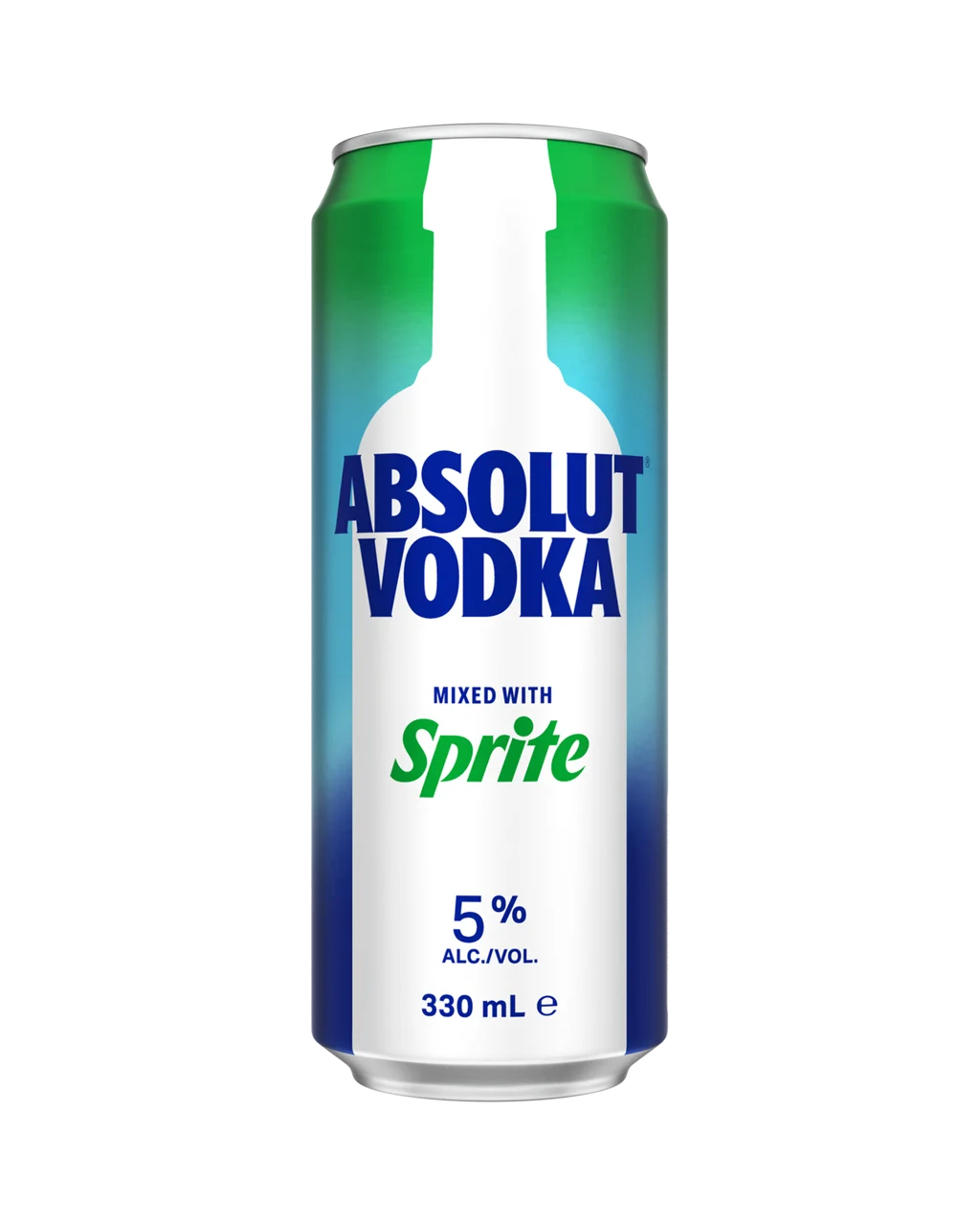 Absolut Vodka & Sprite 5% 10Pks Cans 330ML