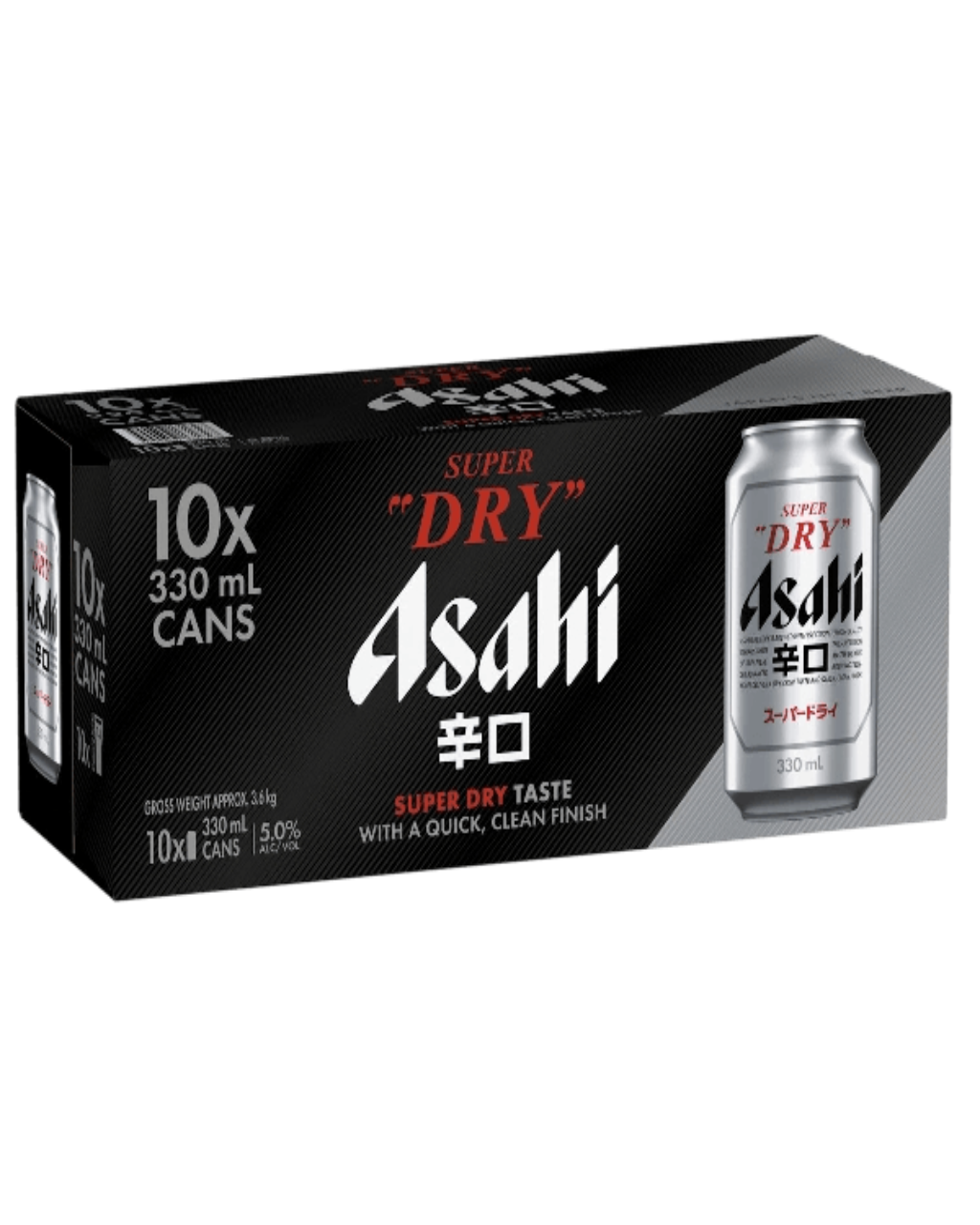 Asahi Super Dry 5% Cans 330ml (10 Pack)