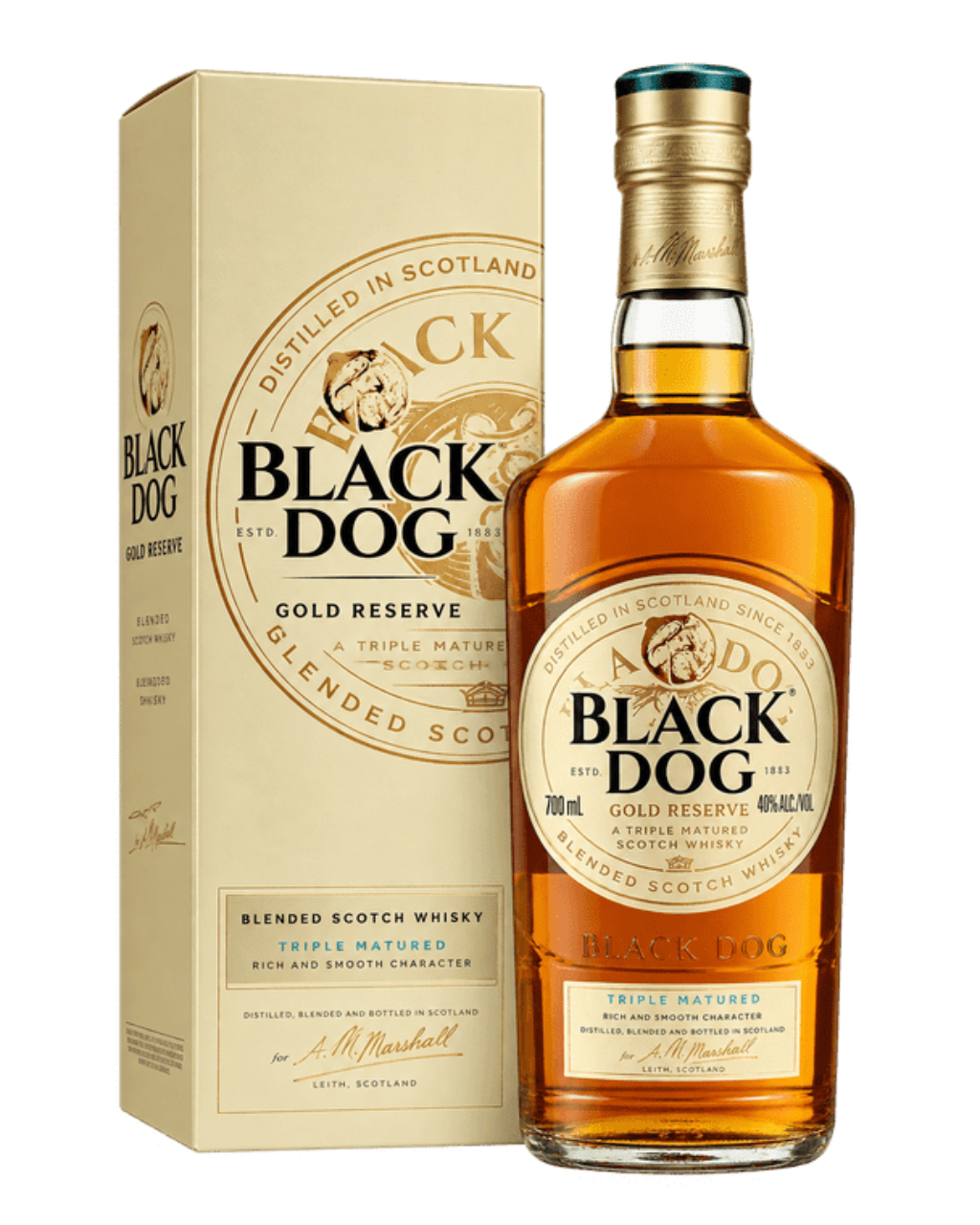 Black Dog Triple Gold Res Whisky 700ml