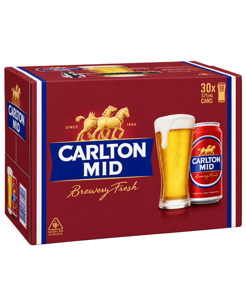 CARLTON MIDSTRENGTH CAN 30PK 375ML