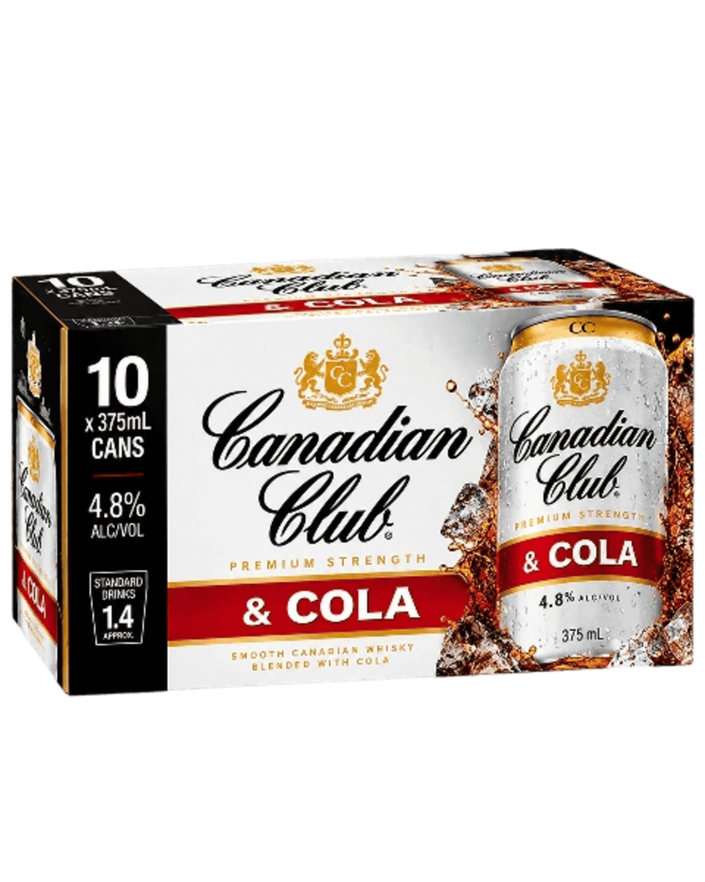 Canadian Club & Cola 10-Pack 375ml