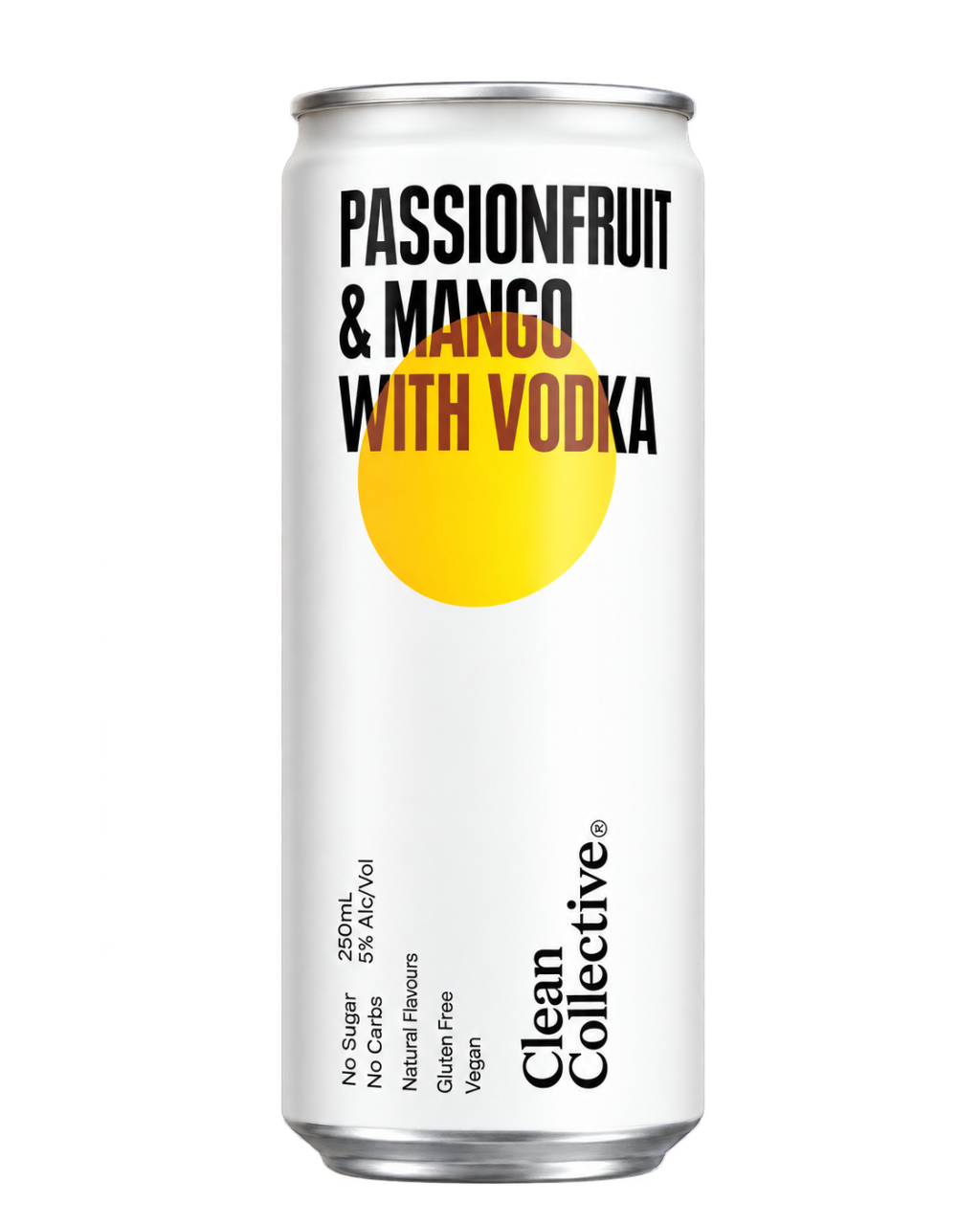 Clean Collective Passionfruit & Mango Vodka Can 250ml