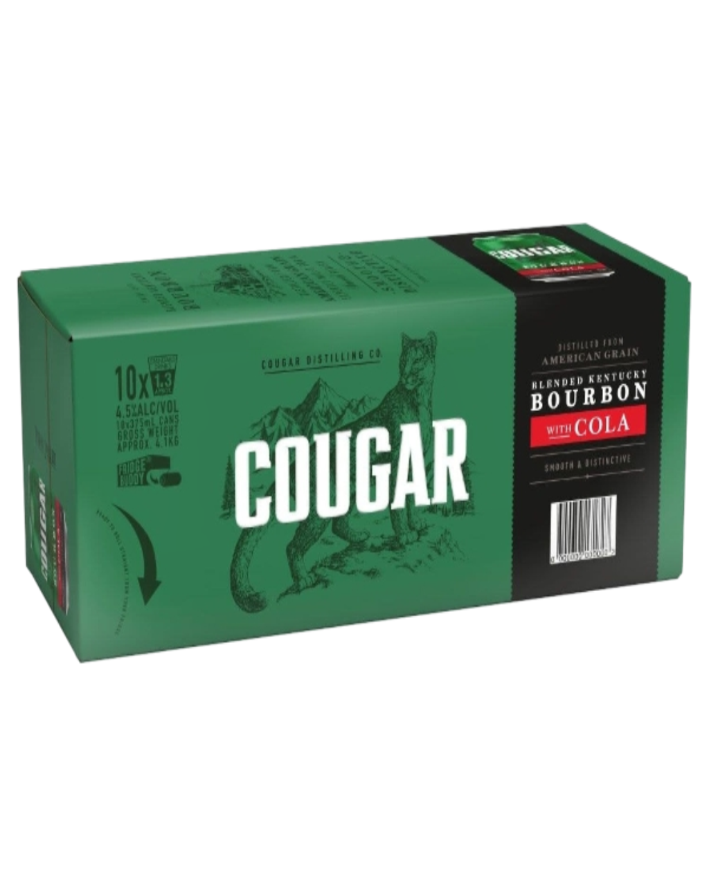 Cougar & Cola Can 10 Pack 375ml
