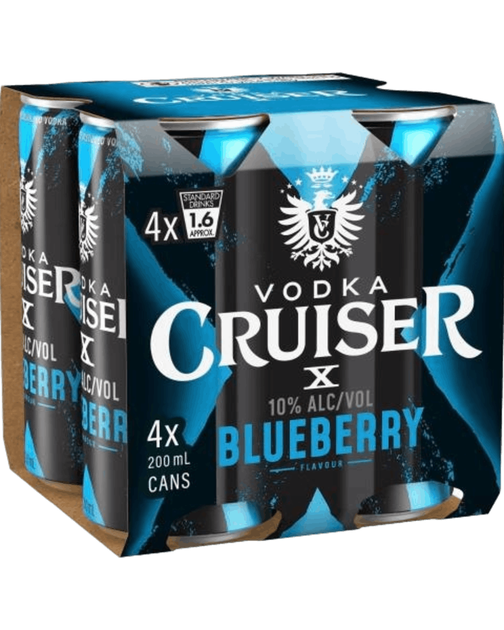 Cruiser Blueberry 10% 4 Pack Cans 200ml