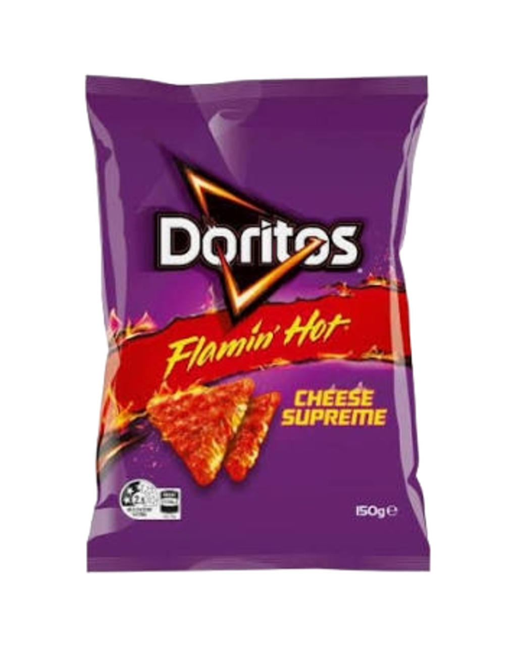 Doritos Corn Chips Flaming Hot Cheese Supreme 150g