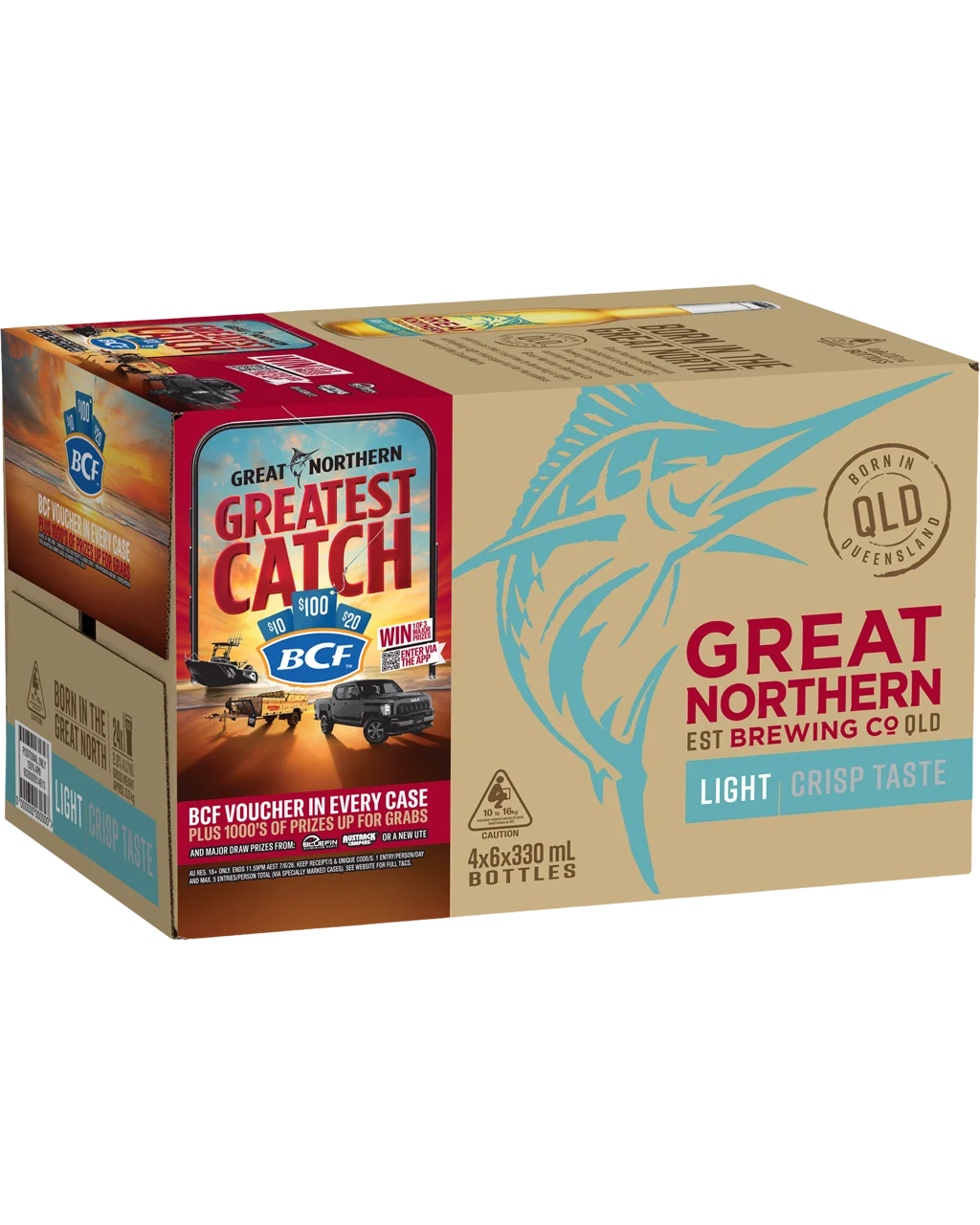 GNBC Light 2% 6-Pack 330ml Bottles