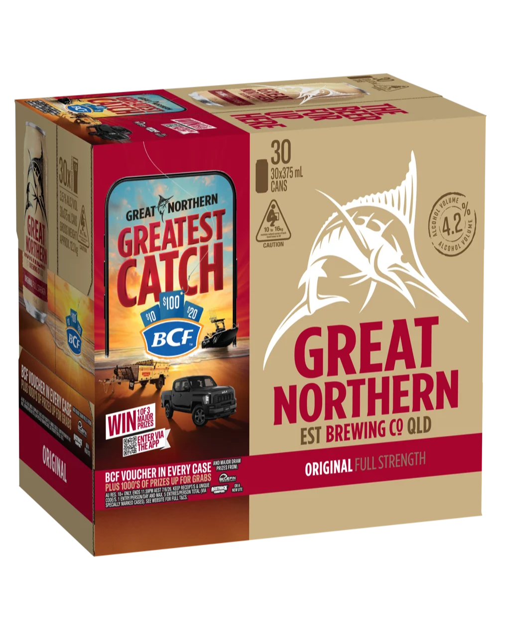 Great Northern Organic Lager 30-Pack 375ml Cans