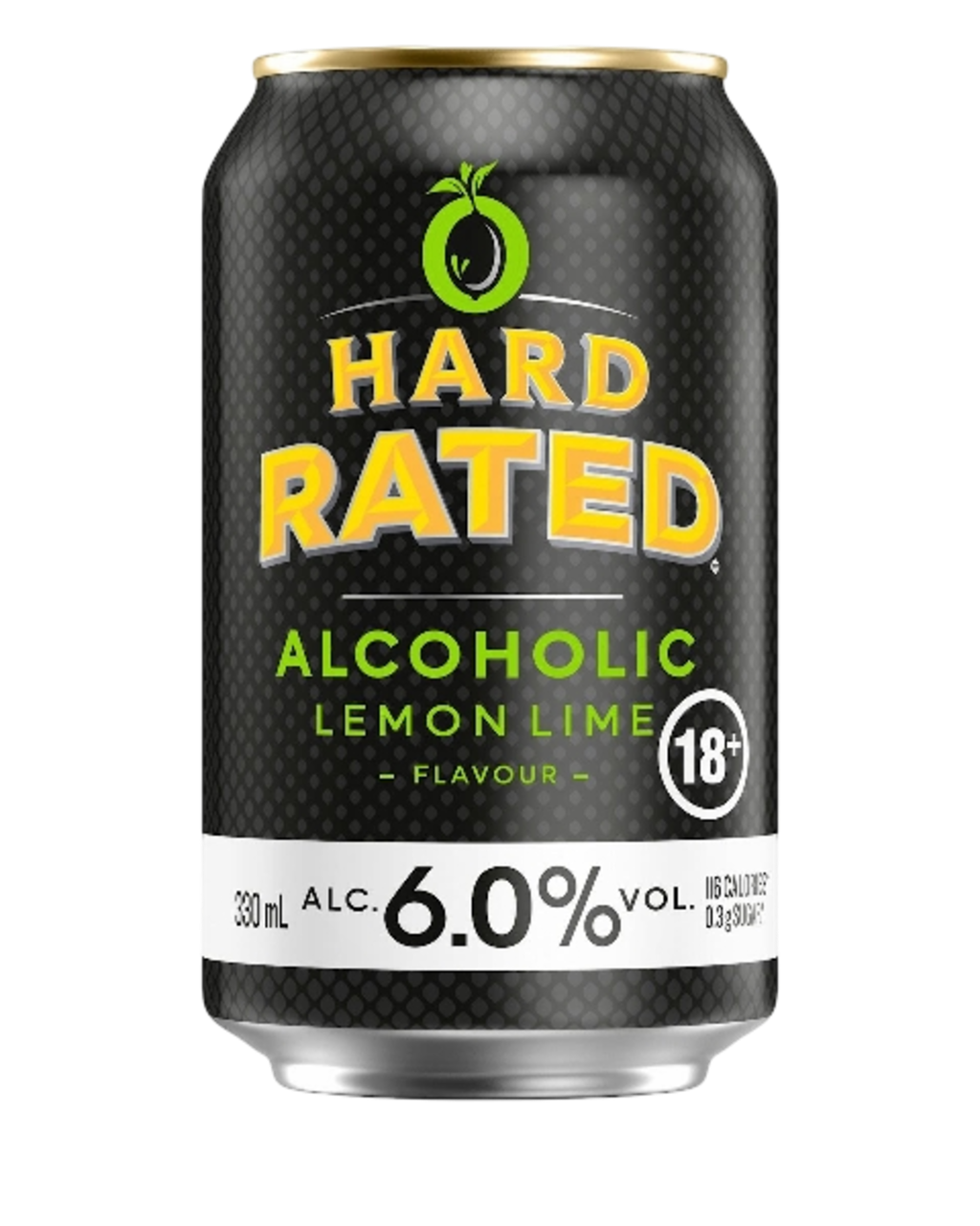 HARD RATED LEM LIME 6% CANS 330ML