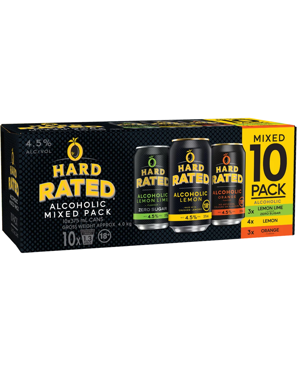 Hard Rated Mixed 4.5% 10-Pack 375ml