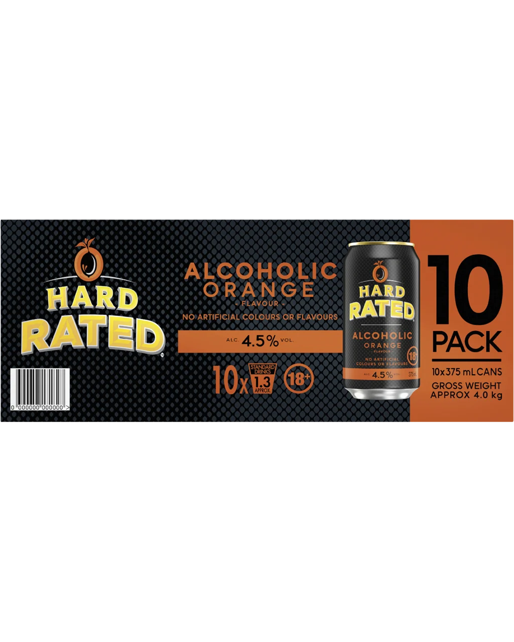 Hard Rated Orange 10-Pack 375ml