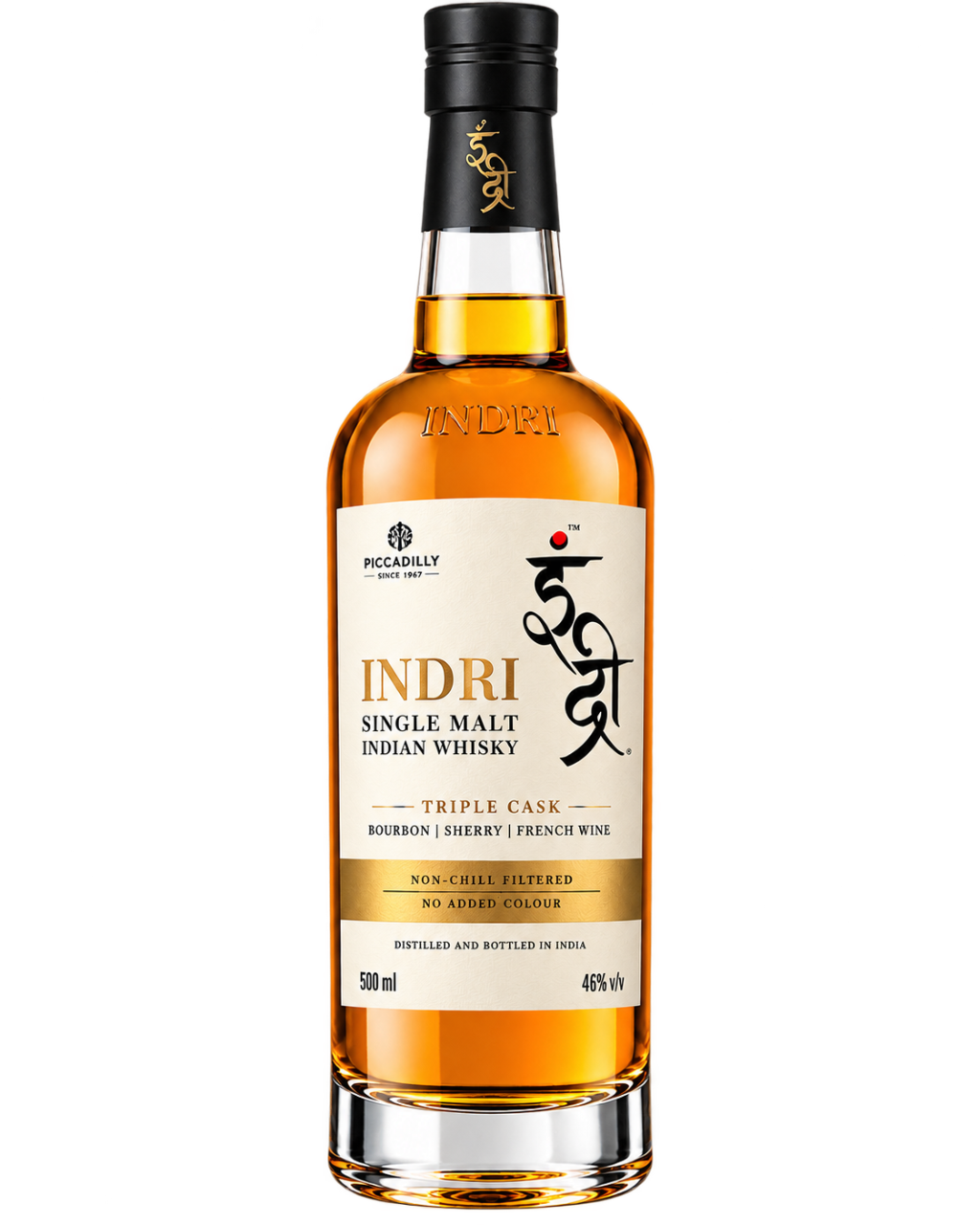 Indri Single Malt Indian Whisky 500ml