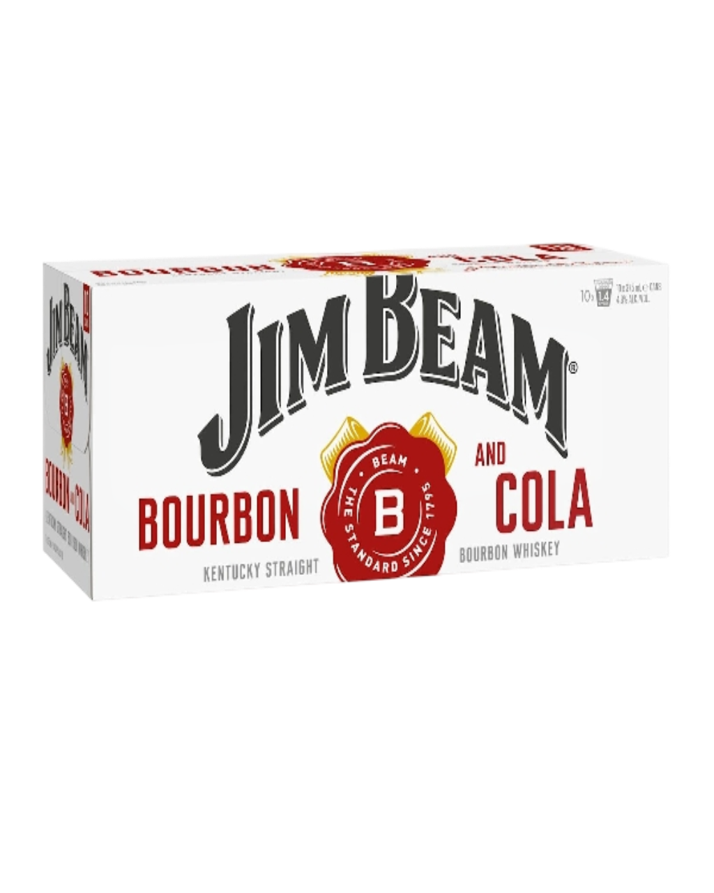 Jim Beam & Cola 10 Pack Cans 375ml