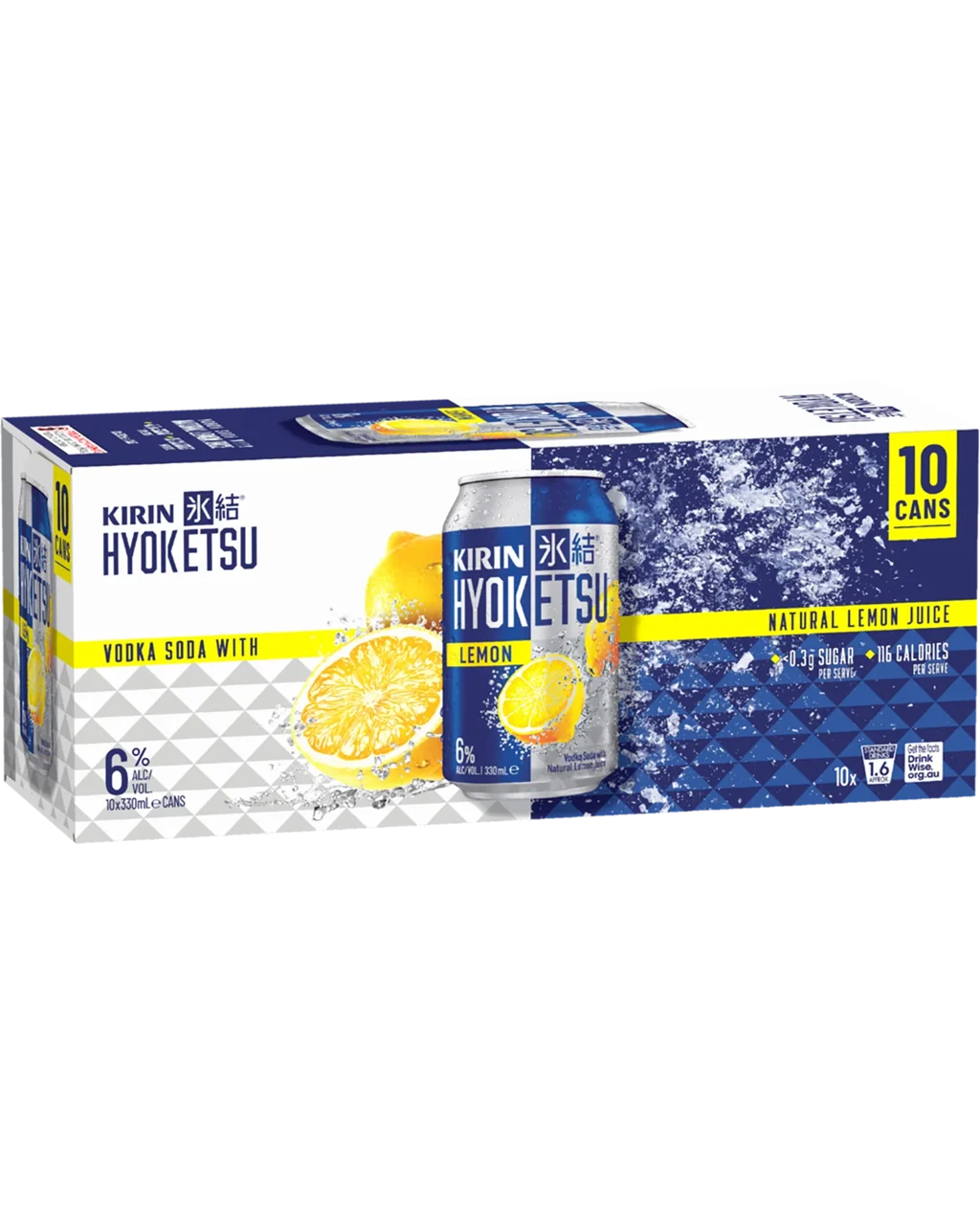 Kirin Hyoketsu Lemon 10 Pack Cans 330ml