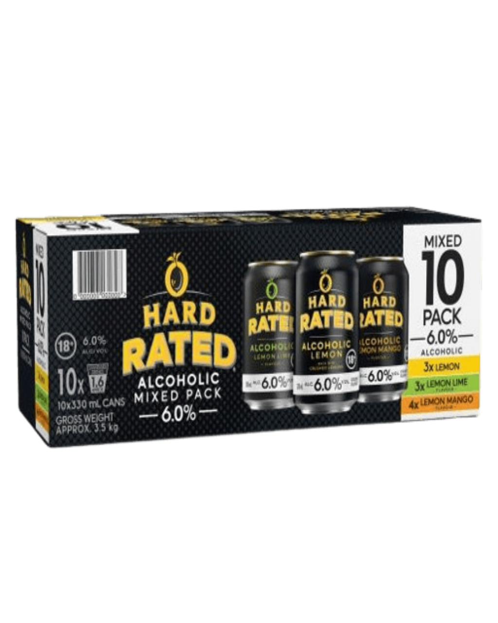 HARD RATED MIXED 6% 10PK Cans 330ML