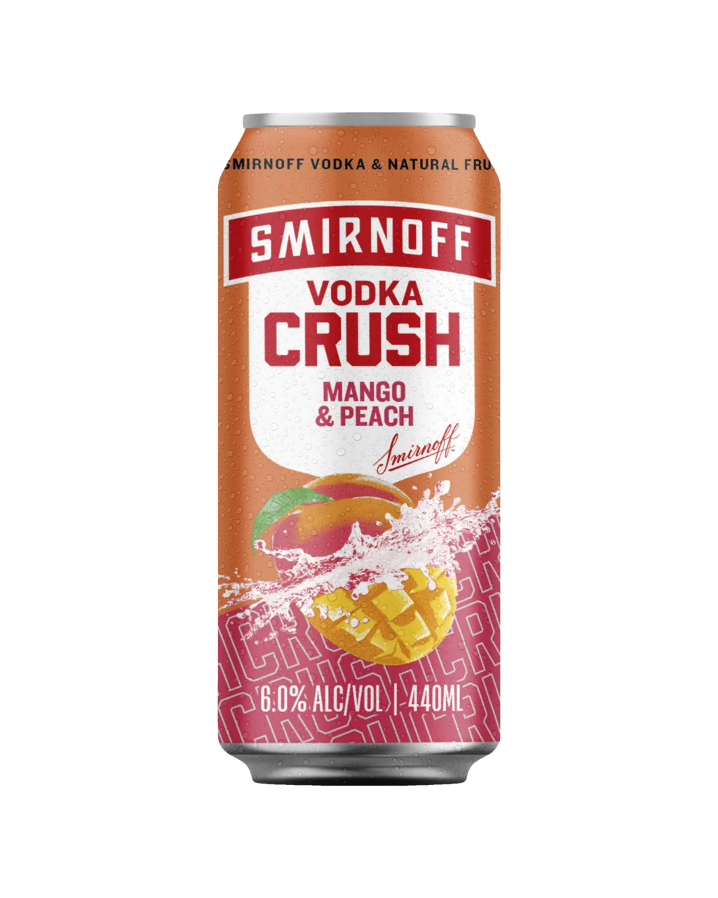 Smirnoff Crush Peach & Mango Can 440ml