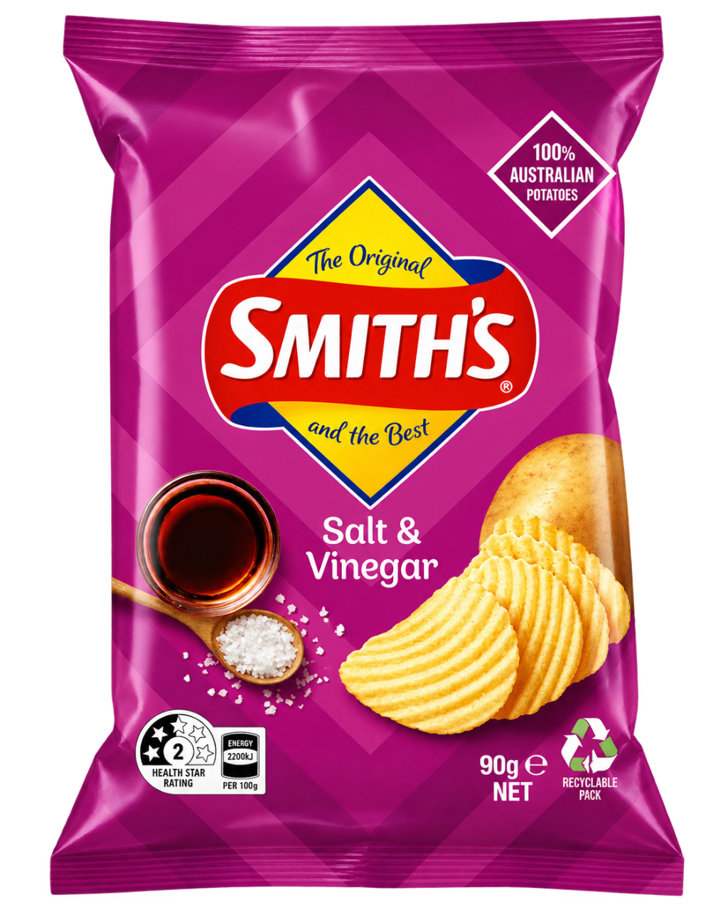 SMITHS CRINKL SLT/VIN 90GM