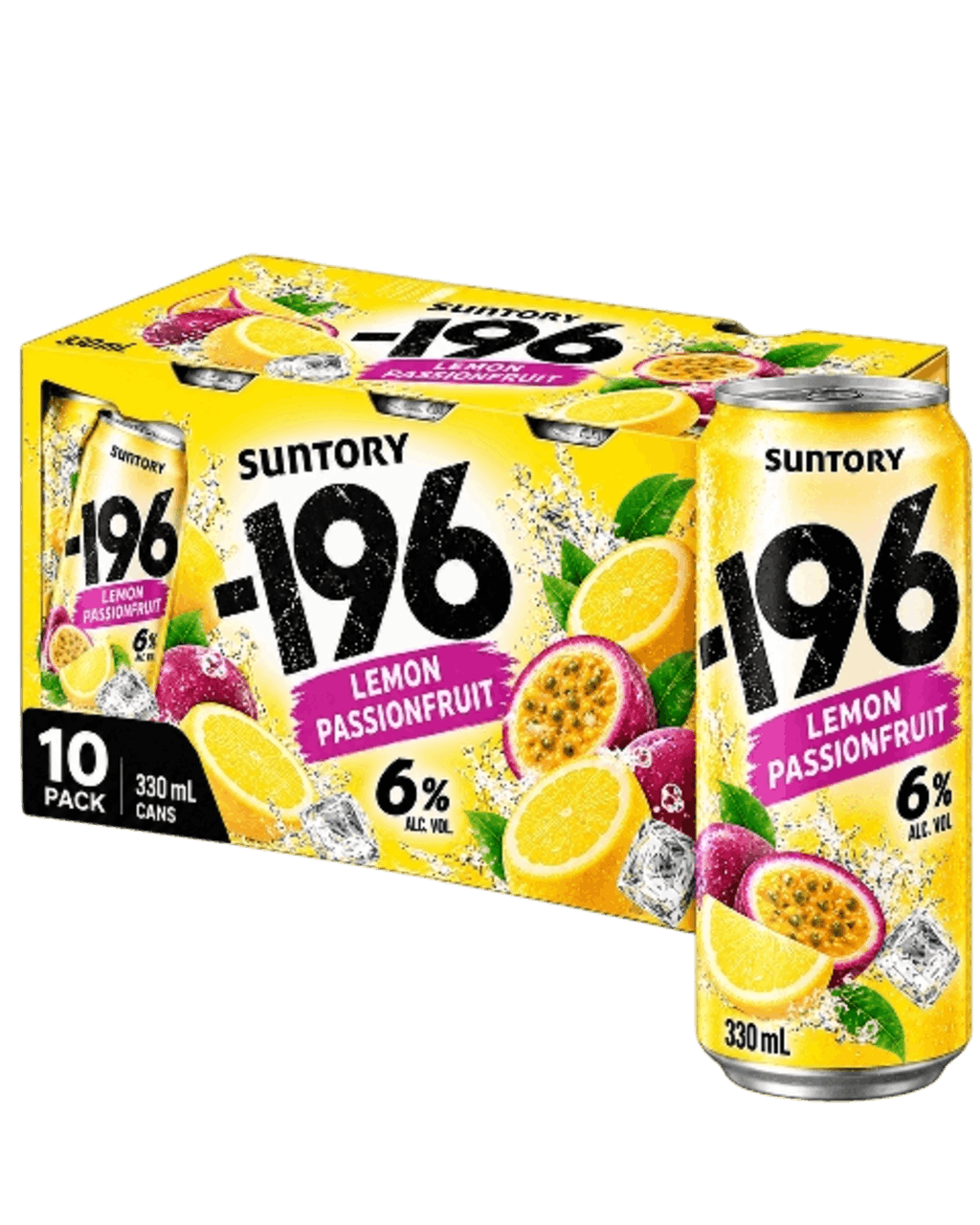 Suntory -196 Lemon Passionfruit 6% 10-Pack Cans 330ml