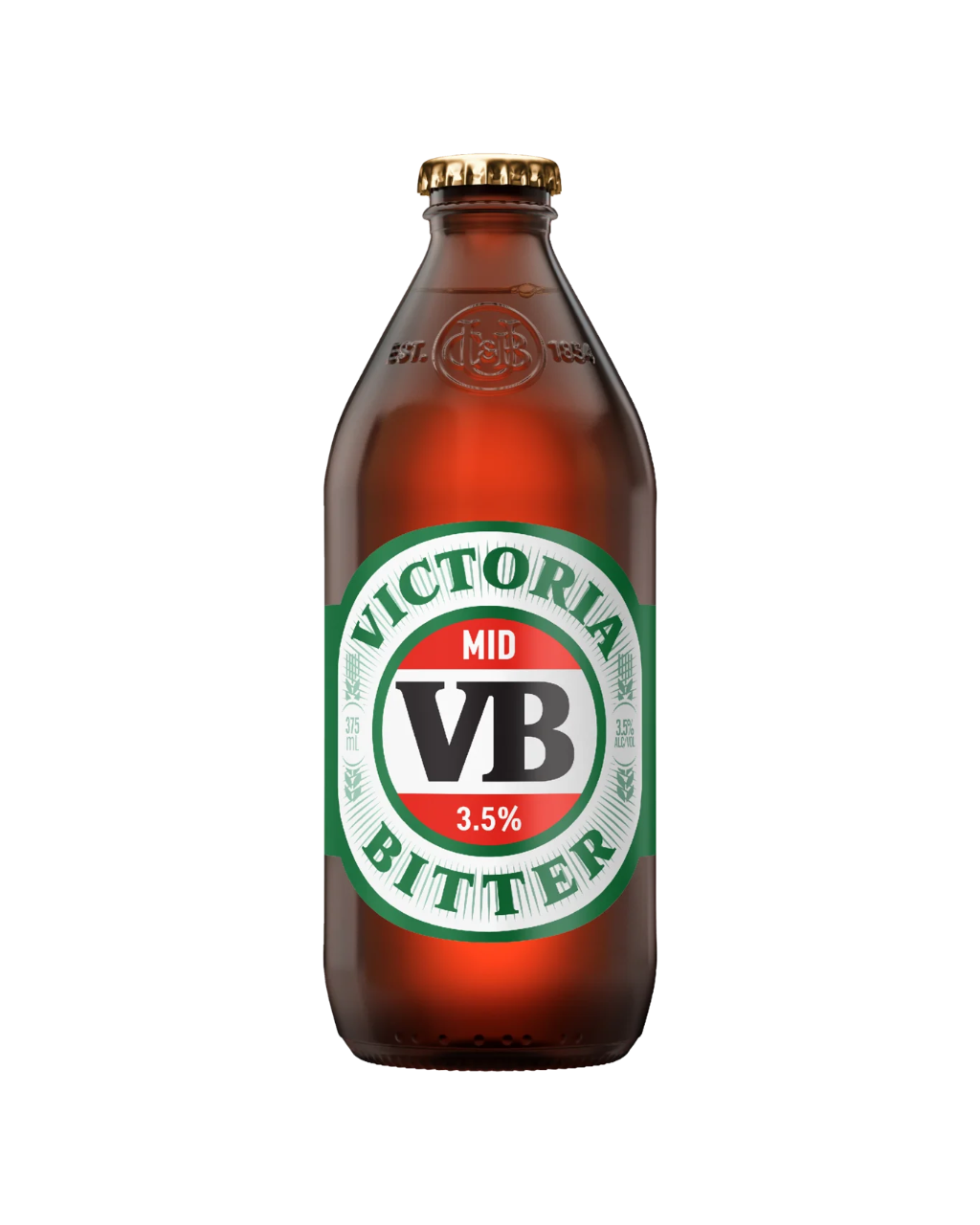 Victoria Bitter (VB) Mid Stubby 3.5% 375ml